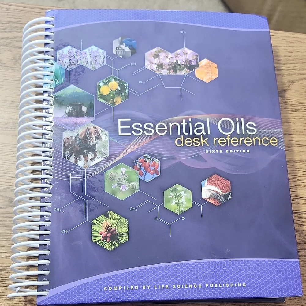 Essential Oils Desk Reference Guide Sixth Edition hard covered, spiral bound